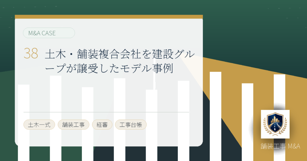 土木・舗装複合会社を建設グループが譲受したモデル事例のアイキャッチ画像