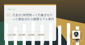 代表が2年間残って引継ぎを行った舗装会社の譲渡モデル事例のアイキャッチ画像