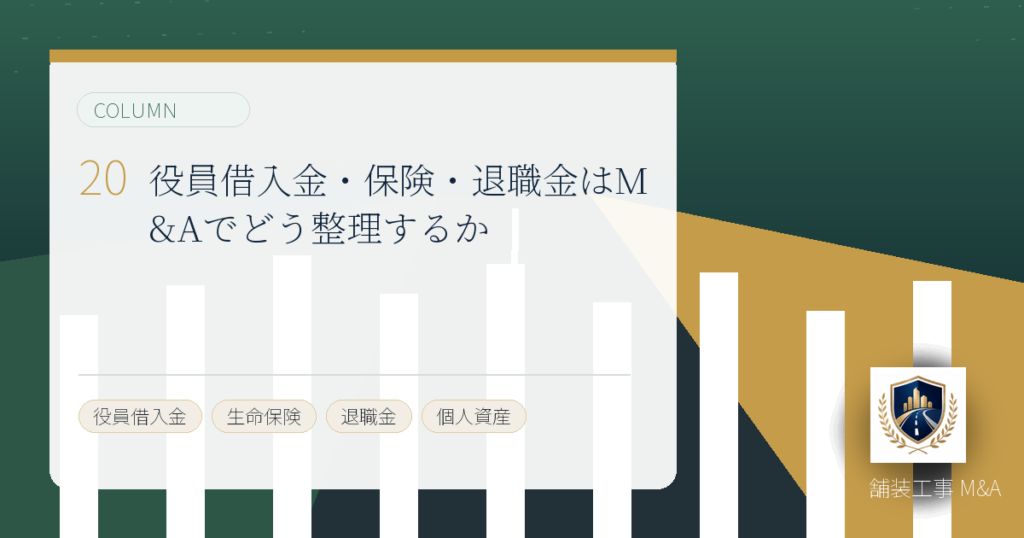 役員借入金・保険・退職金はM&Aでどう整理するかのアイキャッチ画像